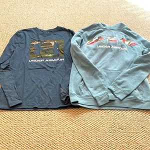 Under Armour sweatshirt and long sleeve shirt XL